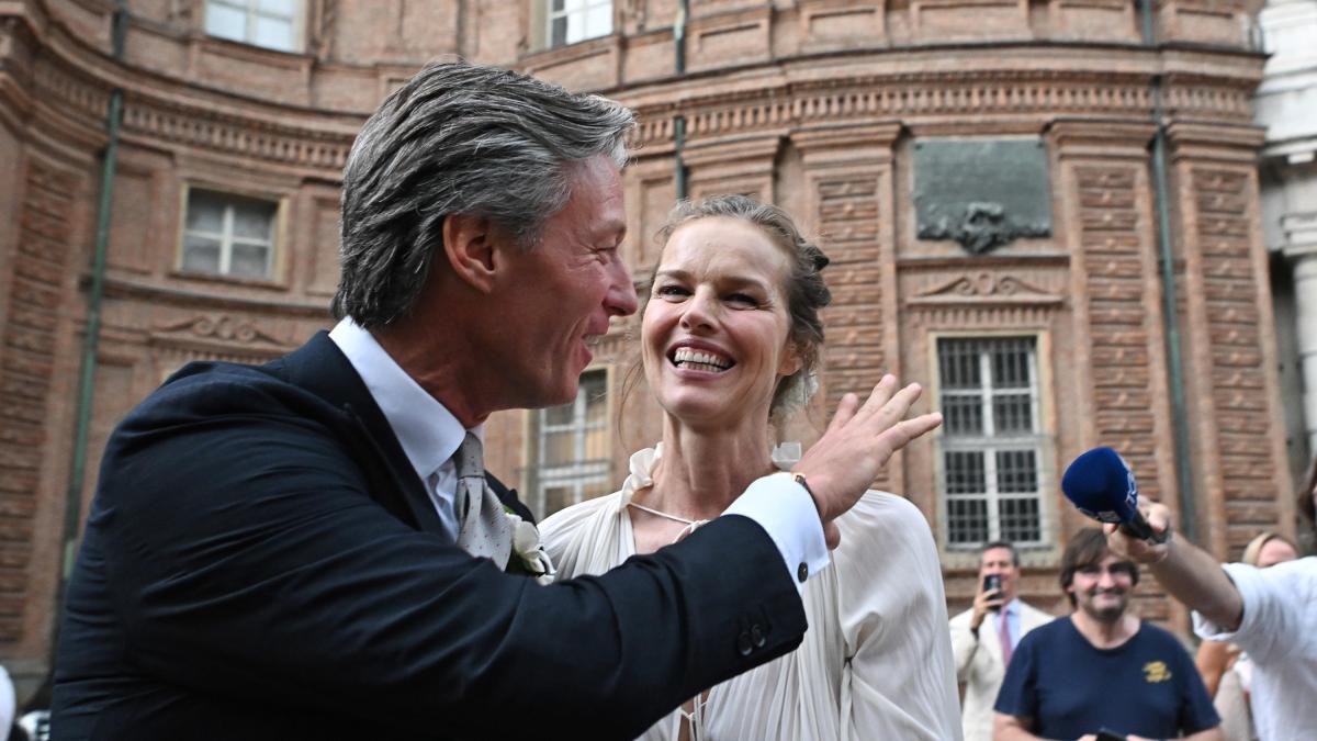 Eva Herzigova sposa a Torino Gregorio Marsiaj dopo 25 anni e 3 figli