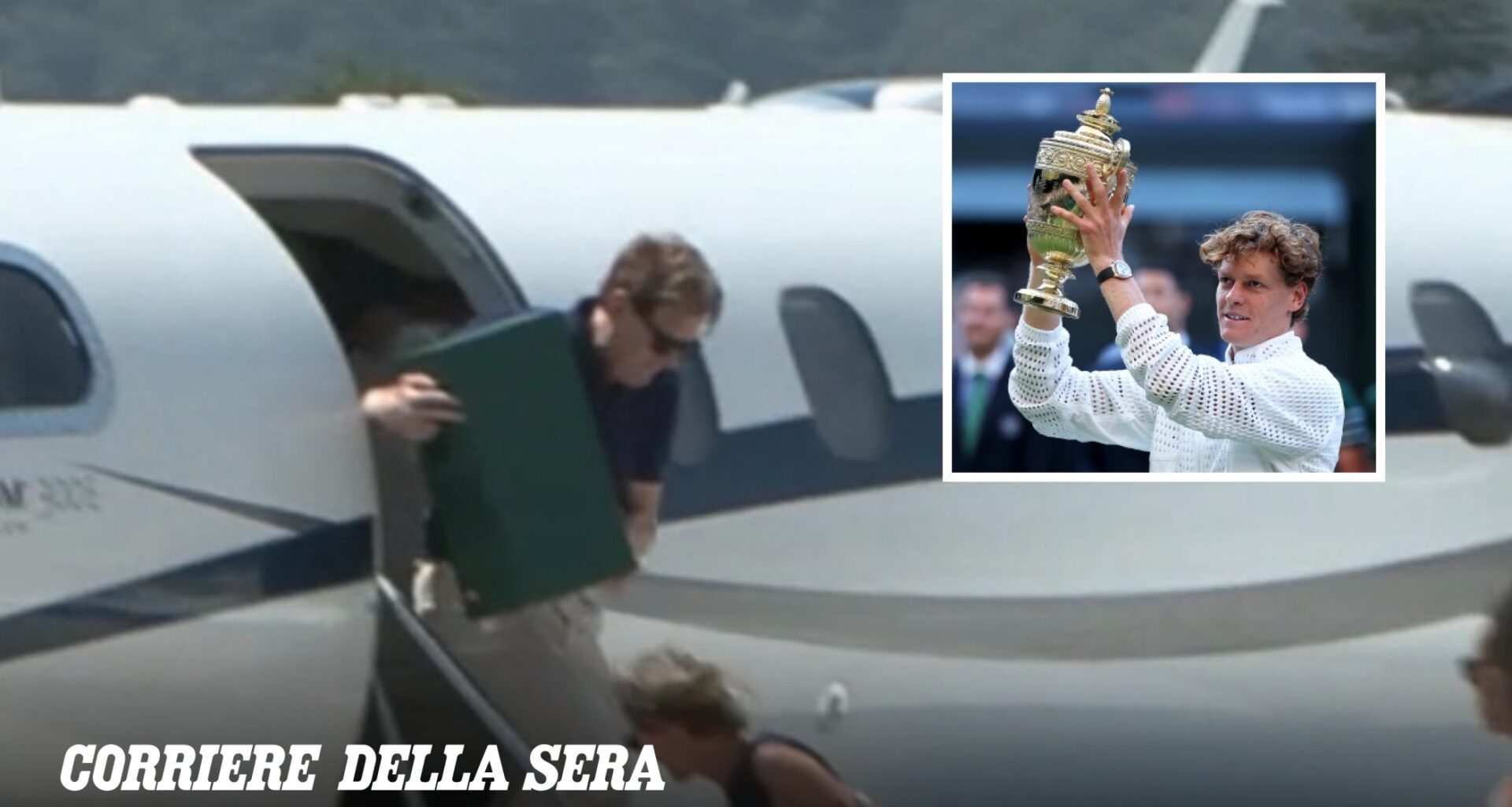 Jannik Sinner, il papà atterra con il trofeo di Wimbledon. Il sindaco di Sesto Pusteria: «Non abbiamo dormito»