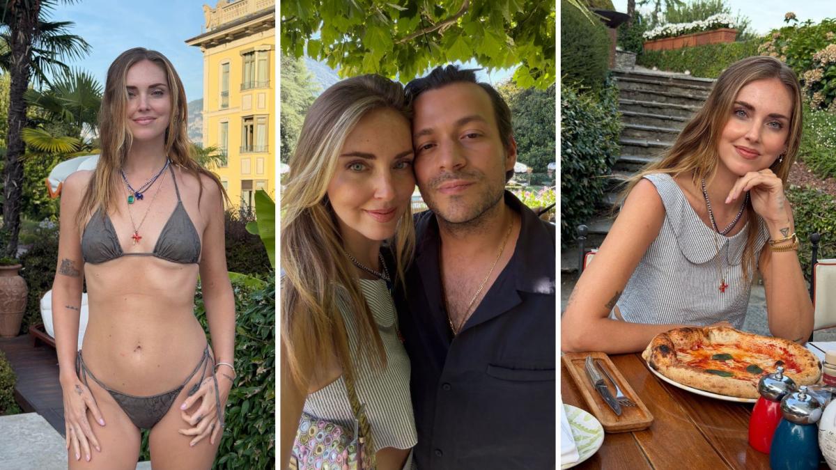 Chiara Ferragni, vacanza a Como col fidanzato José Hernandez e i figli