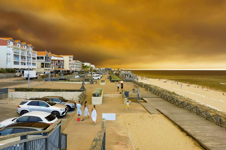 Le foto degli incendi in Francia e Spagna