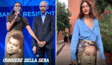 Da Michelle Obama a Dua Lipa e Alexa Chung: la gonna-ritratto è il capo più originale dell'estate