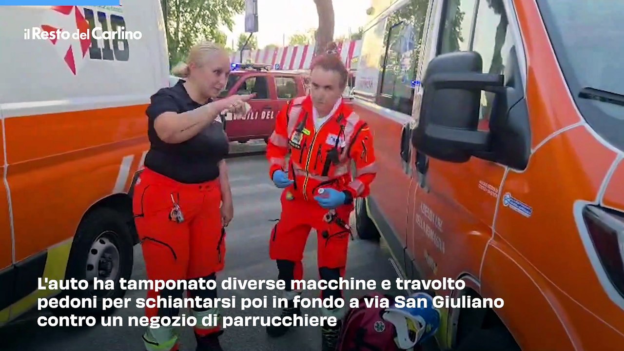 Auto fuori controllo si schianta tra la folla a Rimini: paura e feriti a Borgo San Giuliano
