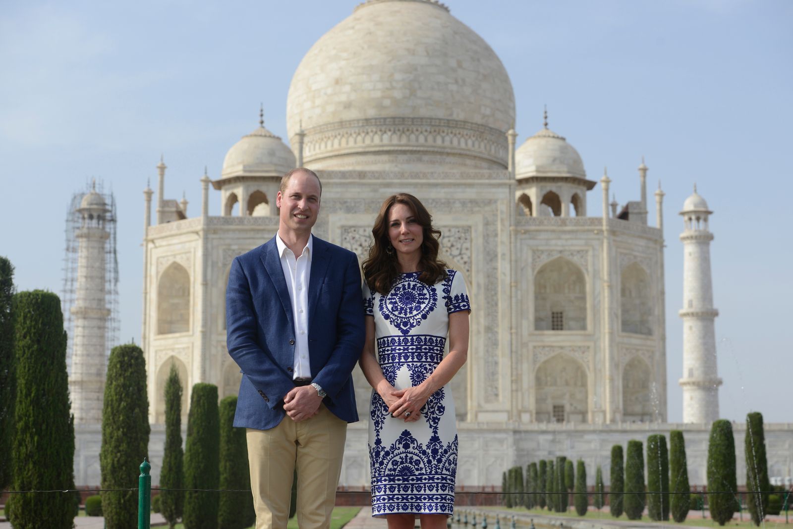 Kate e William d'Inghilterra in Indian nel 2016.