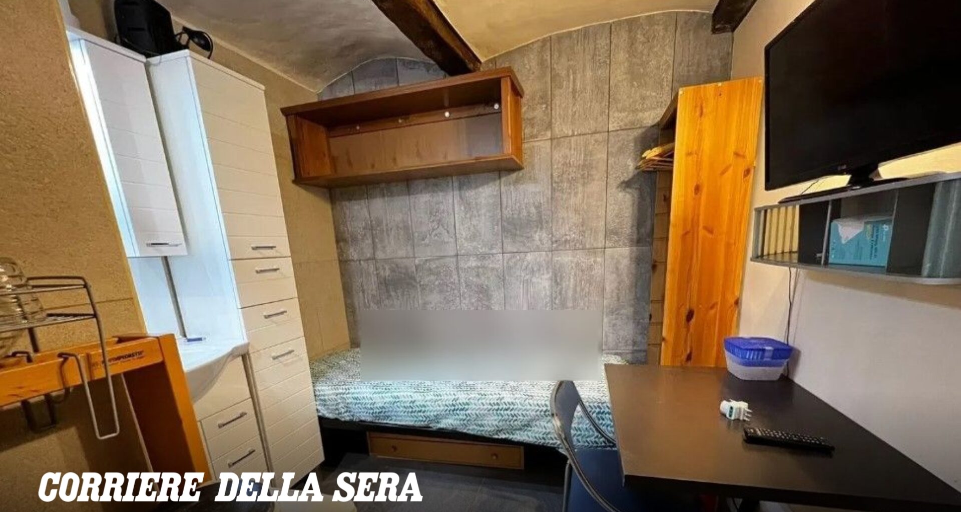 Modena, il «monolocale» da sette metri quadri in affitto a 330 euro: «Un record negativo, il più piccolo di sempre e senza gas»