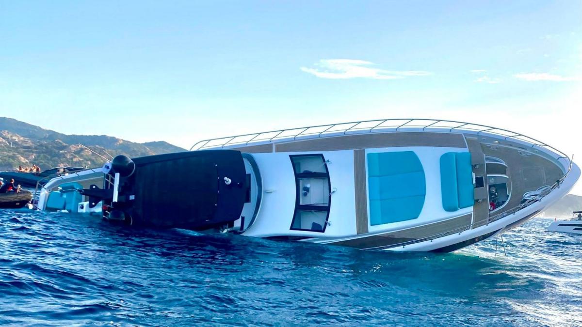 Yacht di 30 metri affonda a Porto Cervo: il suo valore è di 8 milioni di euro