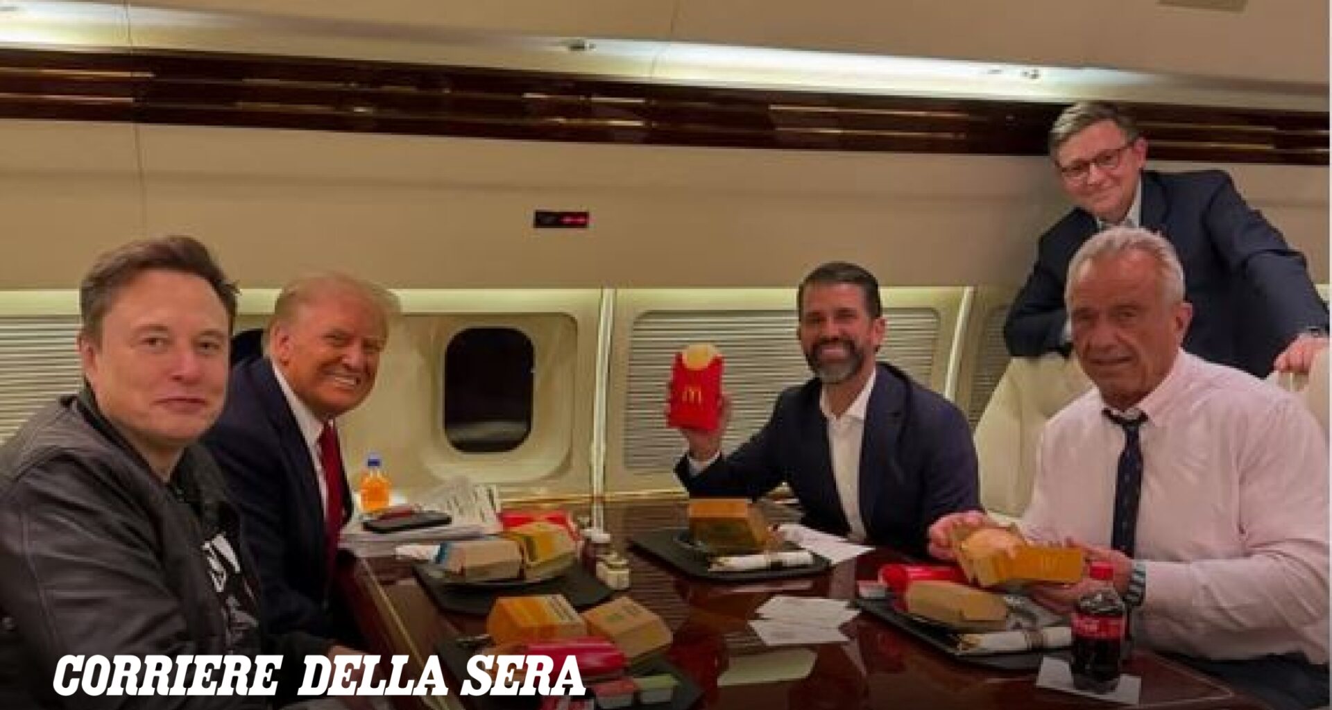 «Scatole su scatole di McDonald’s»: la dieta da viaggio di Trump raccontata dal ministro Kennedy. «Ma io non sono uno che fa prediche»