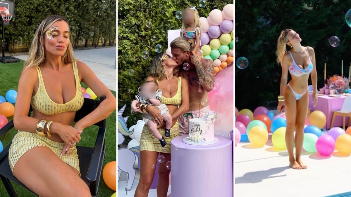 Diletta Leota: il rainbow party per i tre anni della piccola Aria