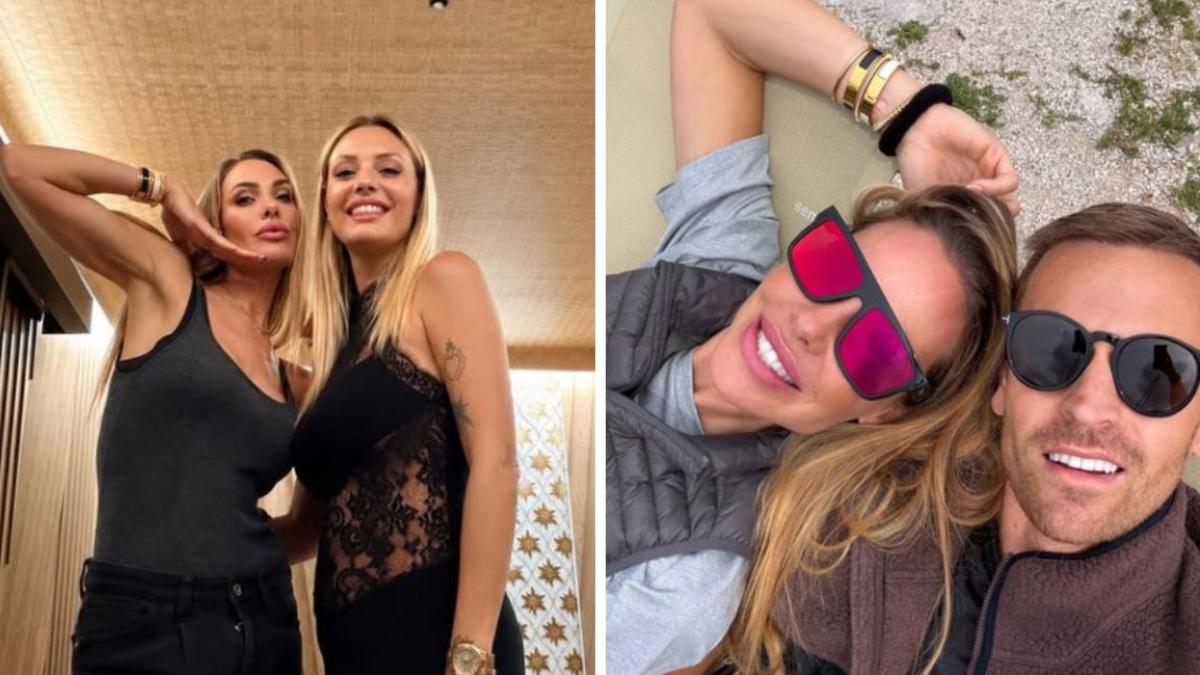 Ilary Blasi in montagna con l'amato Bastian e l'ex di De Rossi