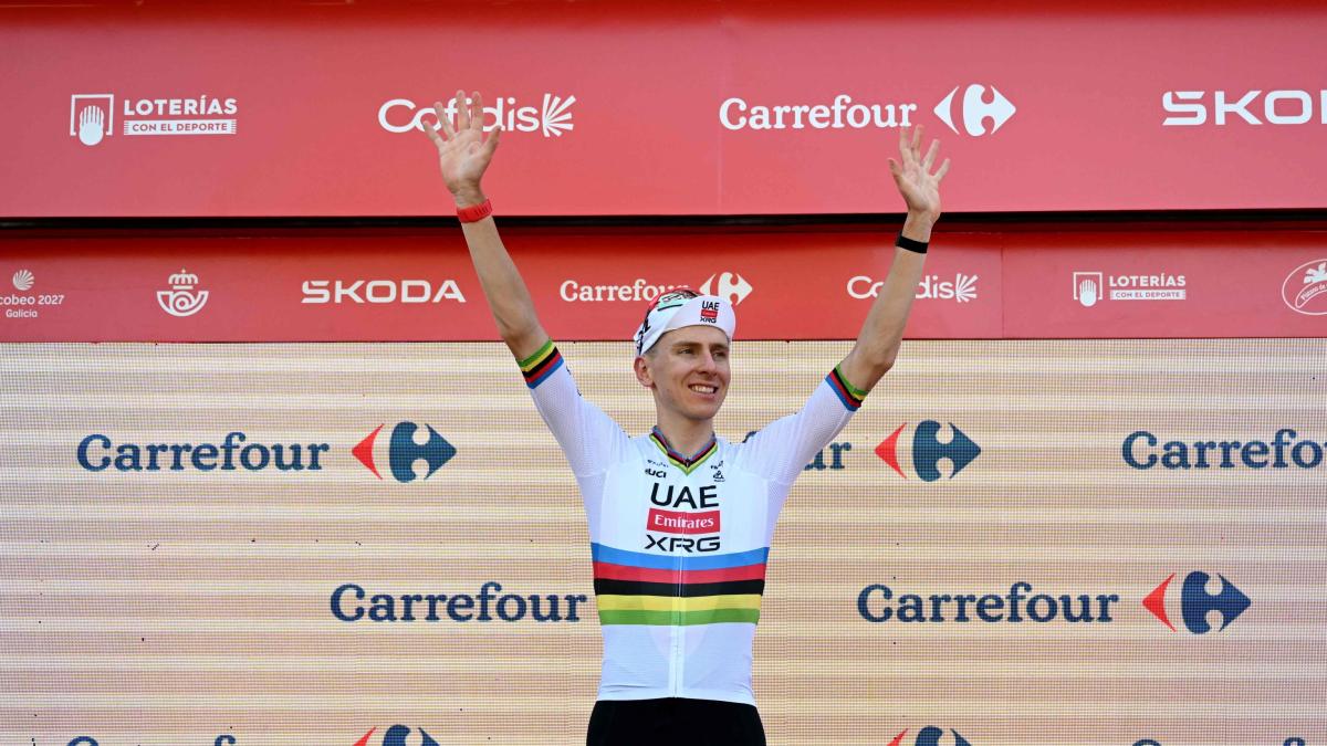 Vuelta, ancora Pogacar: lo sloveno batte Mas in volata e rafforza il primatoi