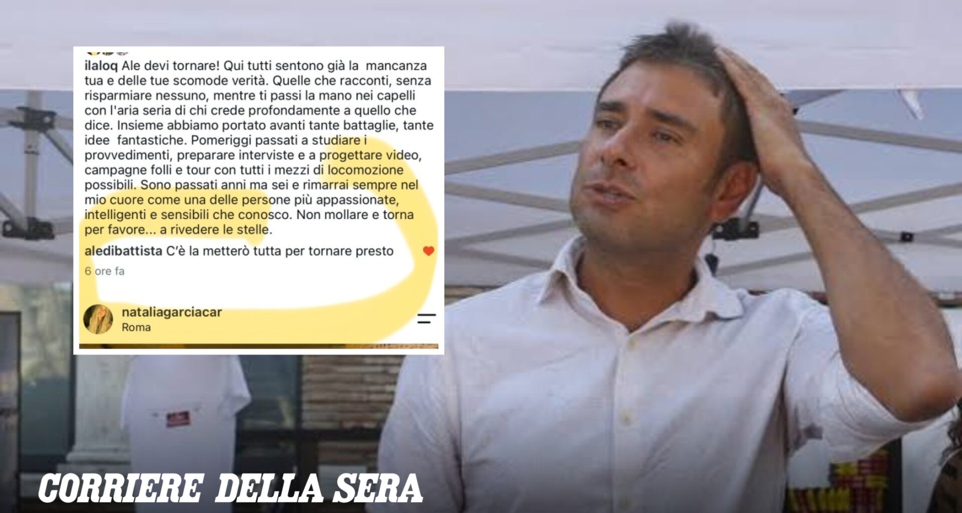 Di Battista, ecco come sta: «Al momento non può essere trasferito». I post su Instagram e la telefonata con Tajani: «È combattivo, abbiamo parlato di Cuba, lo aspetto in Italia»