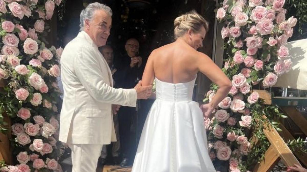 Jean Alesi, matrimonio a Sorrento con Ania: