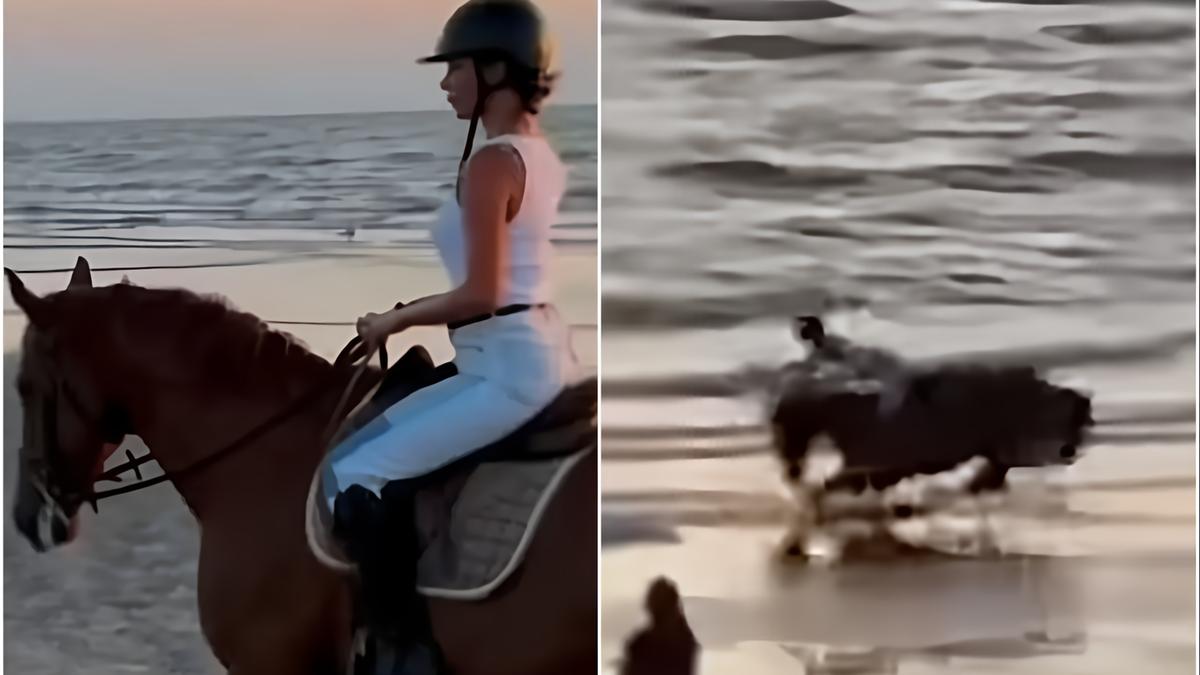 Belén Rodríguez cade dal cavallo Pongo ad Albarella: "Ragazzi, che volo che ho fatto" / Video