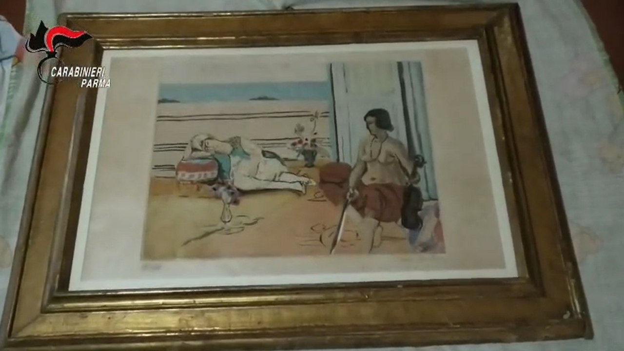 Capolavori di Renoir, Cézanne e Matisse ritrovati: il video dei carabinieri nel covo dei moldavi. Sono stati traditi da un estintore