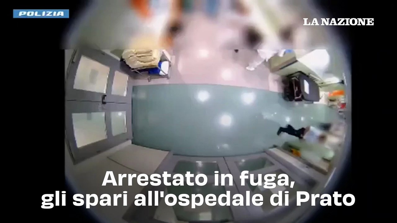 Il video del caos al pronto soccorso: il tentativo di fuga, la corsa dietro l’ambulanza e gli spari al giovane in manette