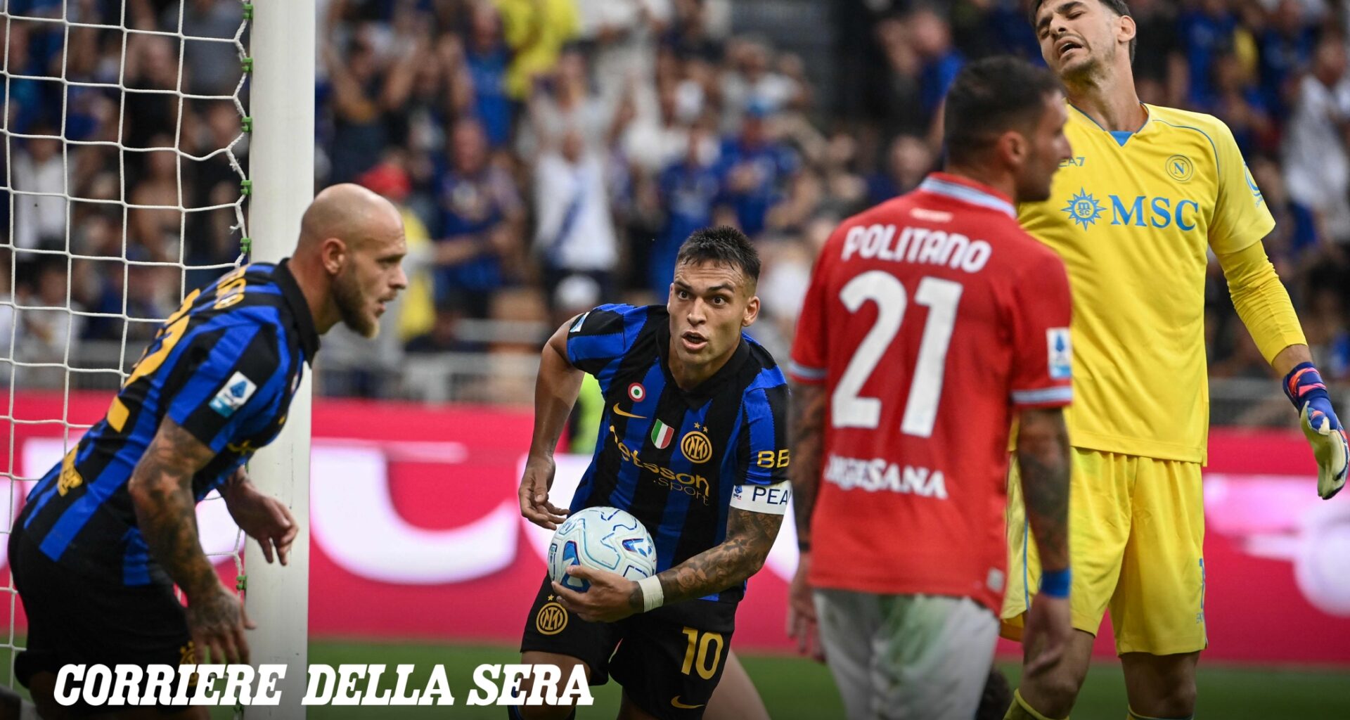 Lautaro e Thuram ribaltano il Napoli: ad Allegri non bastano Politano e Hojlund, 3-2