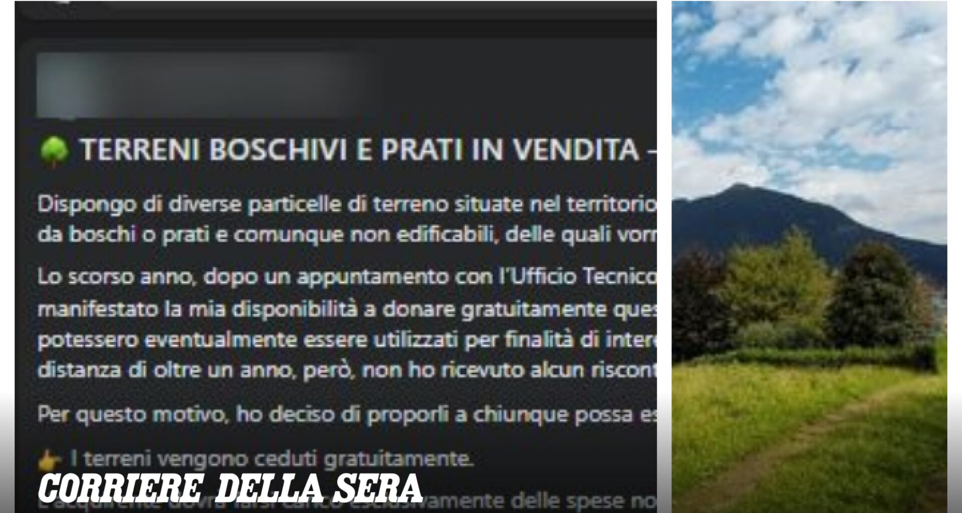 Piacenza, riceve in eredità 23 terreni: «Li regalo, sono solo spese e nessun vantaggio. Nessuno li vuole, anche per il Comune sarebbero un problema»