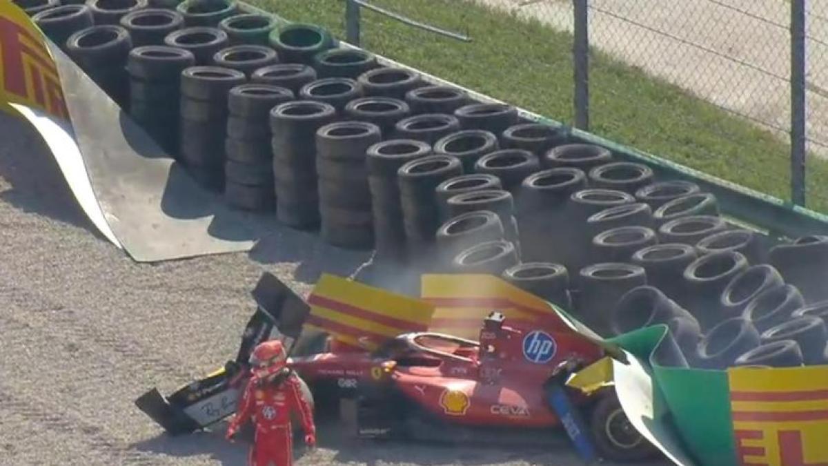 Leclerc incidente Monza: il contatto con Hamilton e lo schianto. Cosa è successo