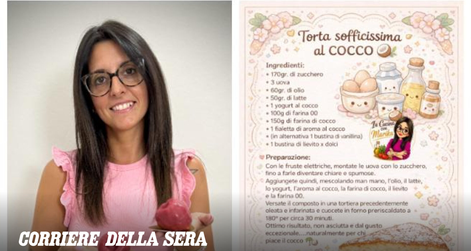 Cucina, le ricette da 130mila follower di Marika: «Facevo l'operaia e non sapevo fare neanche il ragù, ho seguito i miei sogni e ho fatto bene. Alessandro Borghese mi ha emozionato»