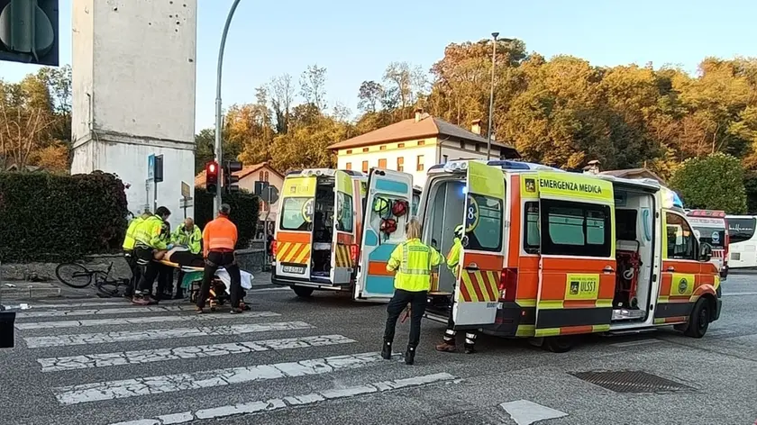 La scena dell'incidente di Sedico