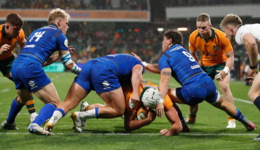 Wallabies break losing streak with 57-10 win over Italy in Nations Championship