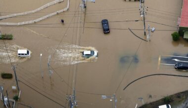 Record-breaking rain floods east of Tokyo, kill at least 5 people, cause widespread damage