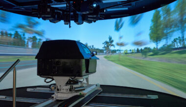 A vehicle's performance is checked through virtual driving at the Driving Simulator Studio of Hyundai Motor and Kia's Namyang Technology Research Institute in Hwaseong, Gyeonggi Province. Photo courtesy of Hyundai Motor - Seoul Economic Daily Finance News from South Korea