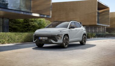 SX2 KONA Electric N Line front angle Cyber Grey