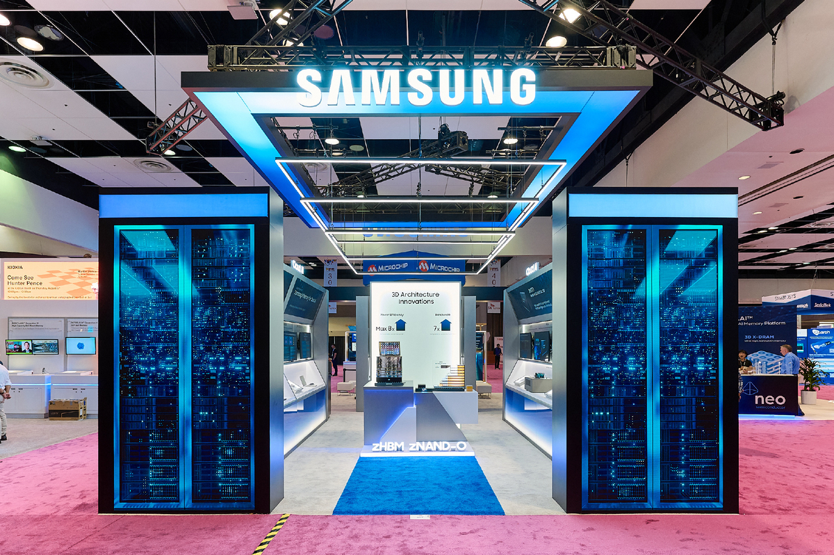 A view of the Samsung Electronics booth at "FMS 2026" held in Silicon Valley, U.S., on the 4th (local time). Samsung Electronics - Seoul Economic Daily Finance News from South Korea