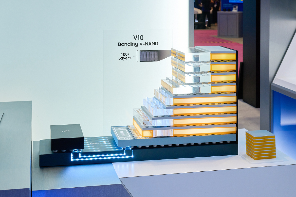 A Samsung Electronics zNAND-O mockup is displayed at "FMS 2026" held in Silicon Valley, U.S., on the 4th (local time). Samsung Electronics - Seoul Economic Daily Finance News from South Korea