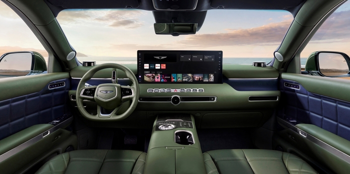 Interior of the Genesis GV90. Genesis