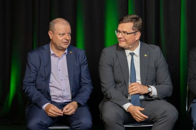 Saulius Skvernelis ir Laurynas Kasčiūnas