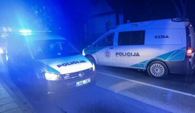 Panevėžyje neblaivi moteris policijos automobilį apmėtė akmenimis