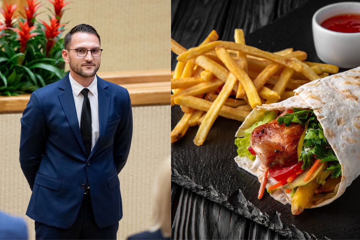 Neimantas siūlo riboti nesveiko maisto reklamą, o jo žmona dirba su kebabų verslu