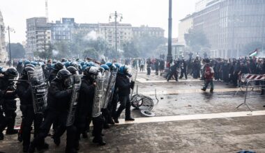 Visoje Italijoje – protestai prieš Izraelį: nedirbo uostai, sutriko traukinių eismas