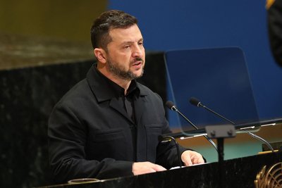 Volodymyras Zelenskis kalba JT Generalinėje Asamblėjoje
