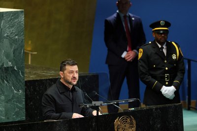 Volodymyras Zelenskis kalba JT Generalinėje Asamblėjoje