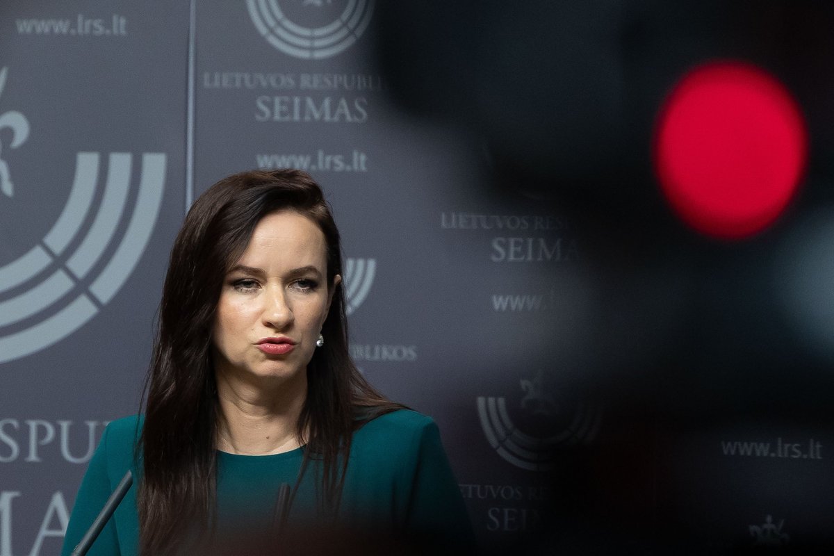 Ruginienė prezidentui pateikė kandidatus į ministrus