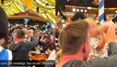 Tarp įkaušusių „Oktoberfest“ svečių – mažylis su buteliuku: kilo skandalas, kviečia įsikišti vaiko teisių tarnybą
