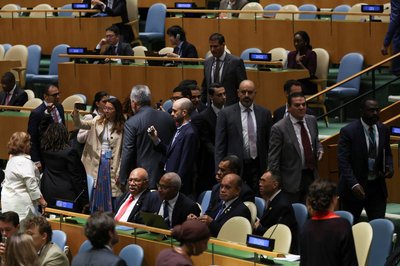 Benjamino Netanyahu kalba JT Generalinėje Asamblėjoje