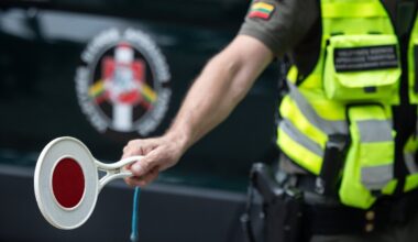 Dėl elektros darbų 4 valandoms stabdomas eismas Kybartų pasienio punkte
