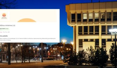 Darbo skelbimų portale – netikėtas pasiūlymas kandidatuoti į kultūros ministro postą