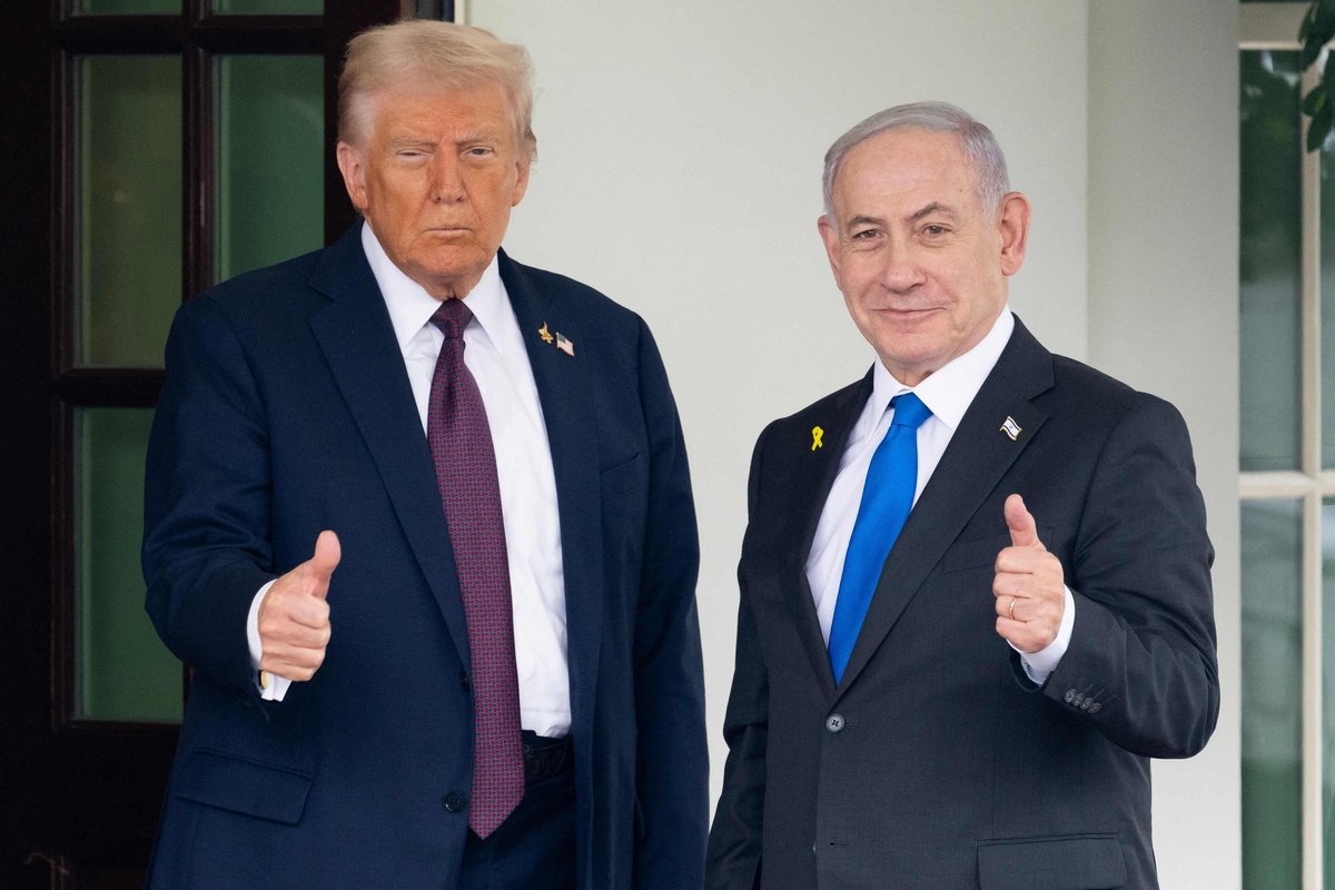Trumpas Baltuosiuose rūmuose vėl priėmė Netanyahu