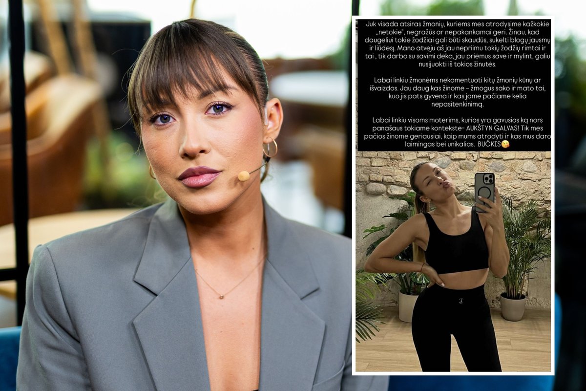 Sulaukusi nemalonaus komentaro apie išvaizdą Eglė Jakštytė atkirto: daugeliui tokie žodžiai gali būti skaudūs