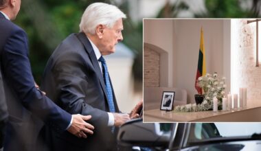 Rimtauto Juozo Vizgirdo laidotuvėse pasirodė ypatingas svečias – pagerbti atminimo atvyko Valdas Adamkus