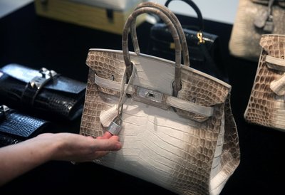 „Hermès Birkin Himalaya“ rankinė su deimantais