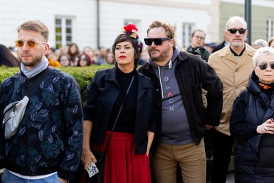 Nomeda Marčėnaitė Kultūros bendruomenės proteste