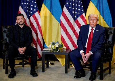 Zelenskio ir Trumpo susitikimas Niujorke