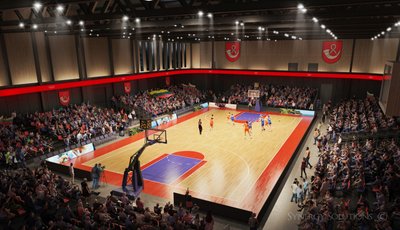 Tauragės sporto arenos maketas