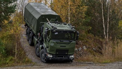 Šiuolaikinė Švedijos kariuomenės logistikos technika