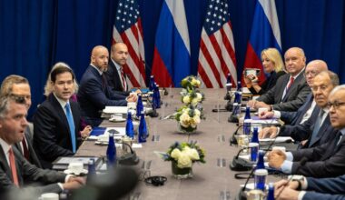 Rubio per susitikimą su Lavrovu ragino nutraukti karą Ukrainoje